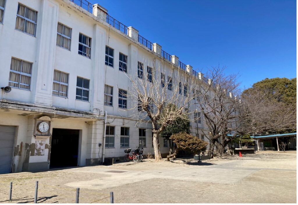 千葉県最古の鉄筋コンクリート造校舎　野田市立中央小学校　震災復興小学校風